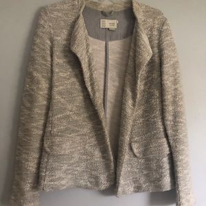 Anthropologie Saturday Sunday Sweater/Blazer, size small, Grey & White